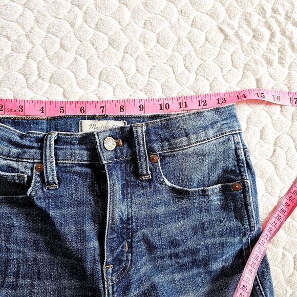 Madewell jeans high rise skinny 27 denim released distressed hem 4 - Picture 2 of 7